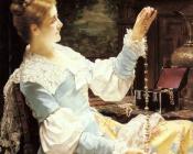 Admiring Her Jewels - 简·佛雷德里克·彼得·Portielje